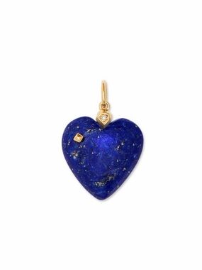 Kendra Scott Andie 18k Gols Vermeil Lapis Lazuli Diamond Pendant